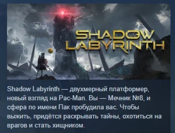 Shadow Labyrinth АВТОДОСТАВКА STEAM РОССИЯ