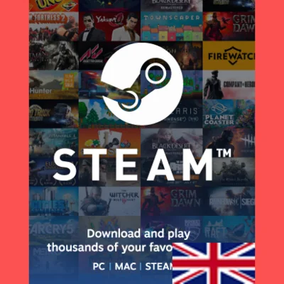 СТИМ UK 5 GBP КАРТА ПОПОЛНЕНИЯ ВЕЛИКОБРИТАНИЯКОД