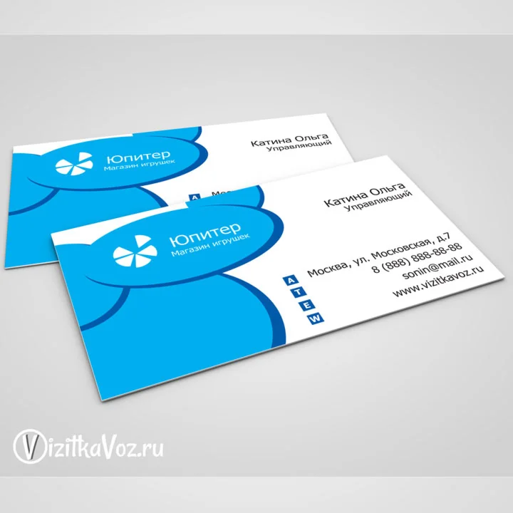 Визитка для директора магазина игрушек 002