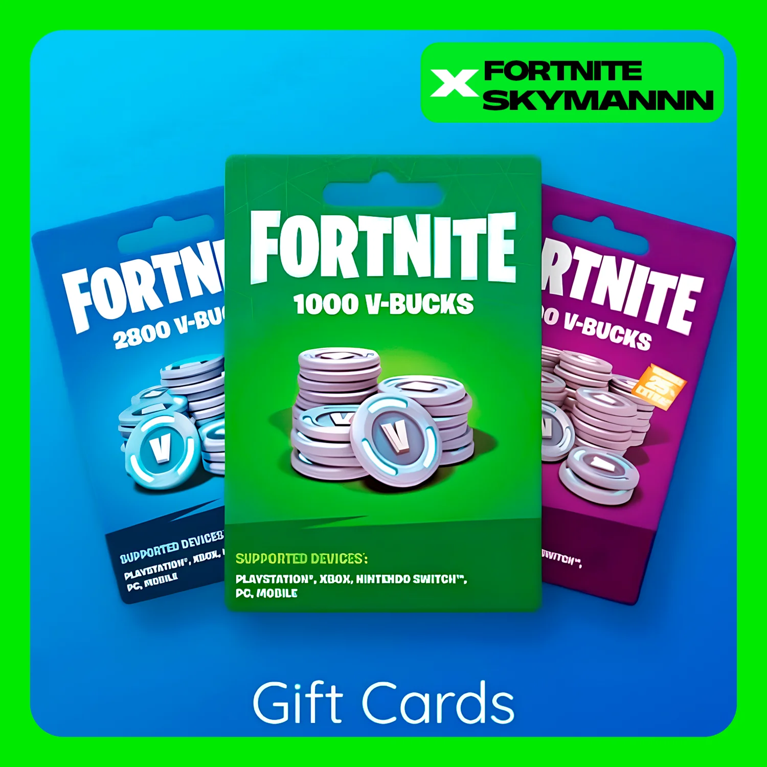 FORTNITE1000 - 13500 V-BUCKS GLOBAL + РОССИЯ EPIC