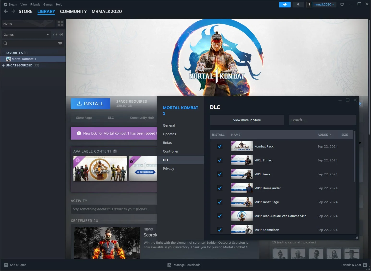 Mortal Kombat Premium -Offline 