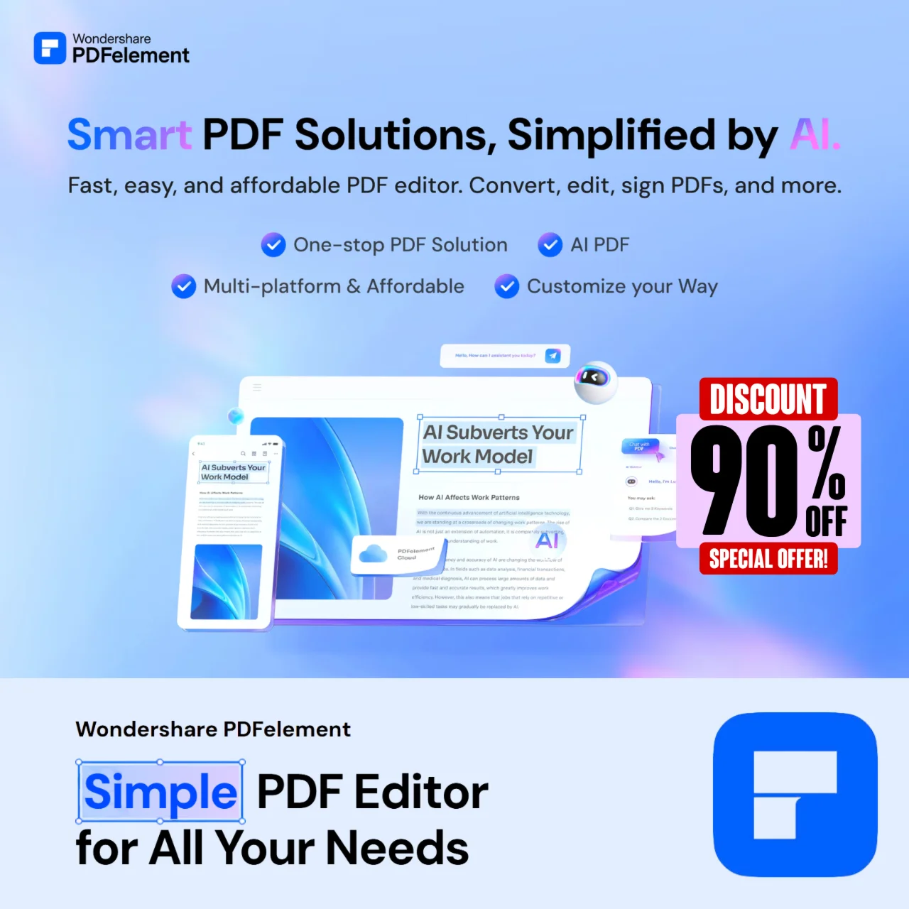 Wondershare PDFelement | Все планы и пакеты