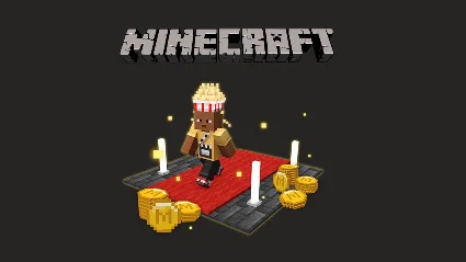 ⭐ Minecraft - Popcorn Bucket Hat and Butter Shirt DLC X