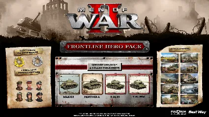 ⭐ Men of War II - Frontline Hero Pack DLC Steam КЛЮЧ