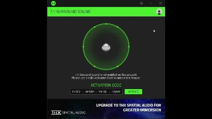 💿 Razer 7.1 Surround sound 🔑 Ключ