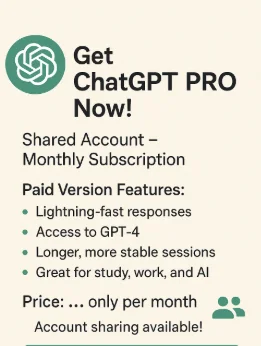 ChatGPT PRO – ежемесячная подписка (доступ GPT-4o)