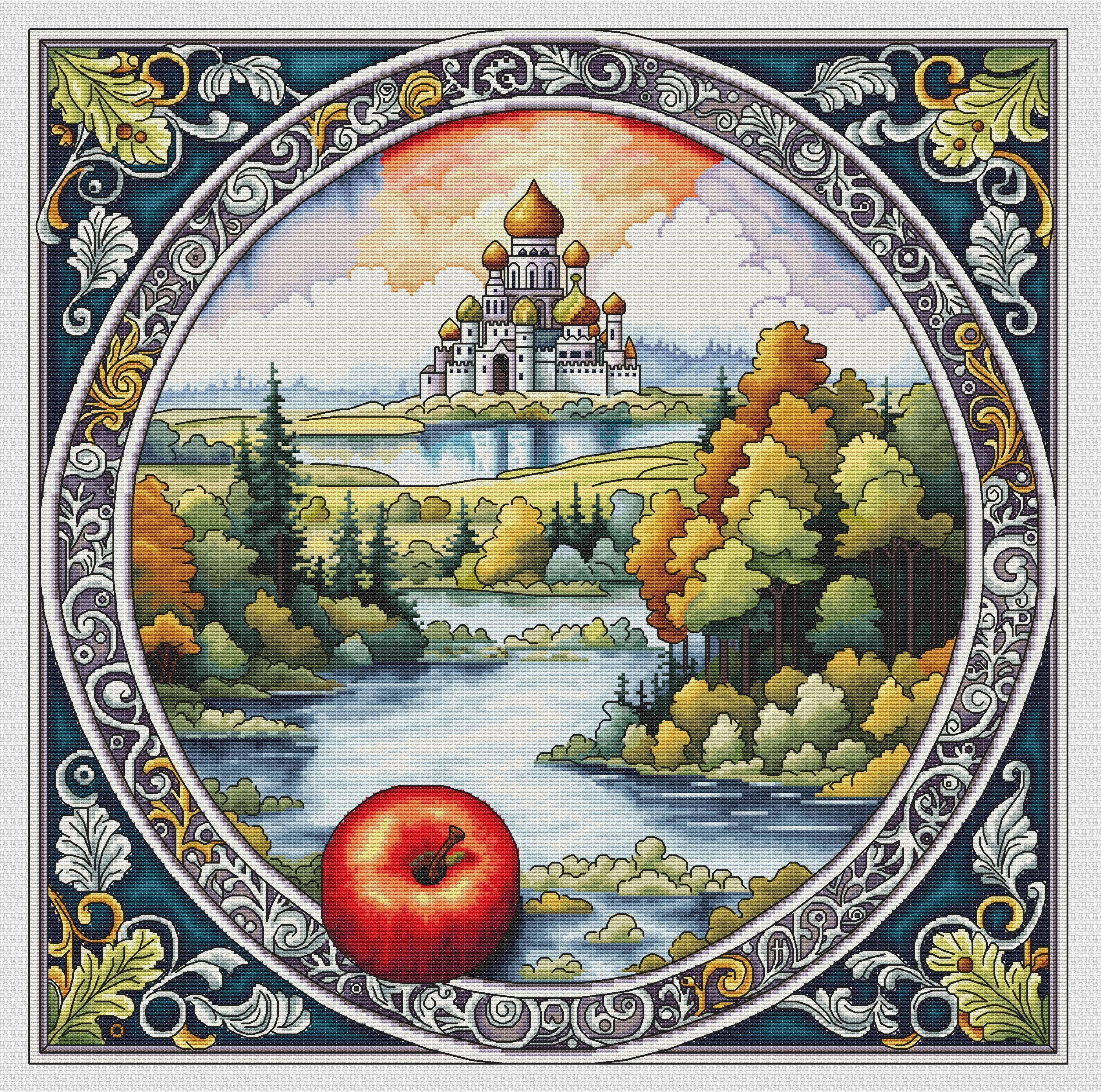 Эксклюзив. схема для вышивки крестом Сакральное место