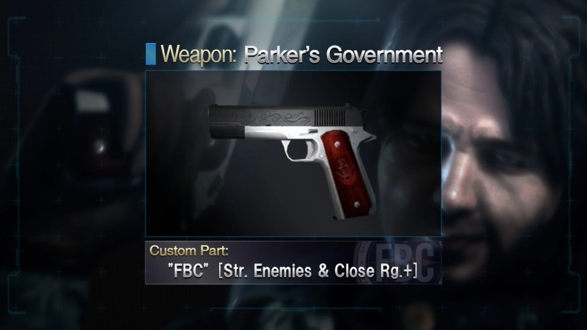 Resident Evil: Revelations: Parker's Government Handgun