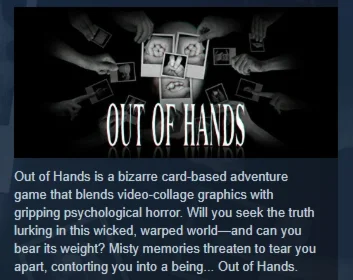 Out Of Hands  АВТОДОСТАВКА STEAM РОССИЯ