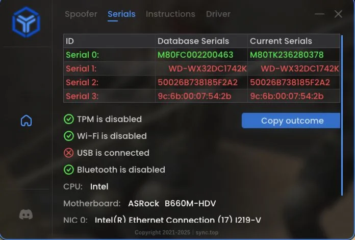 Spoofer SYNC Permanent [Digital Purchase]