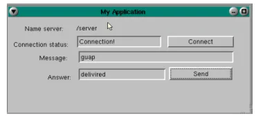 Графическое приложение  “клиент”/ “сервер” для QNX 4.25