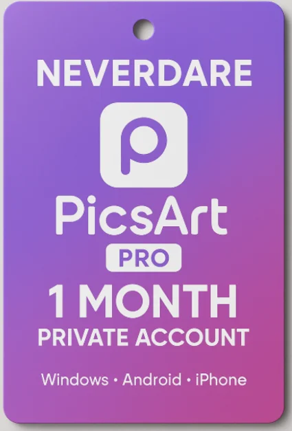 PicsArt Pro Gold 1 месяца , Windows,Android, iPhone