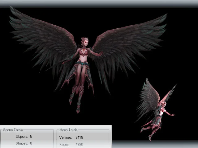 3D модель Kamael DeMon  woman