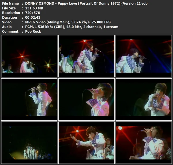 DONNY OSMOND - Puppy Love