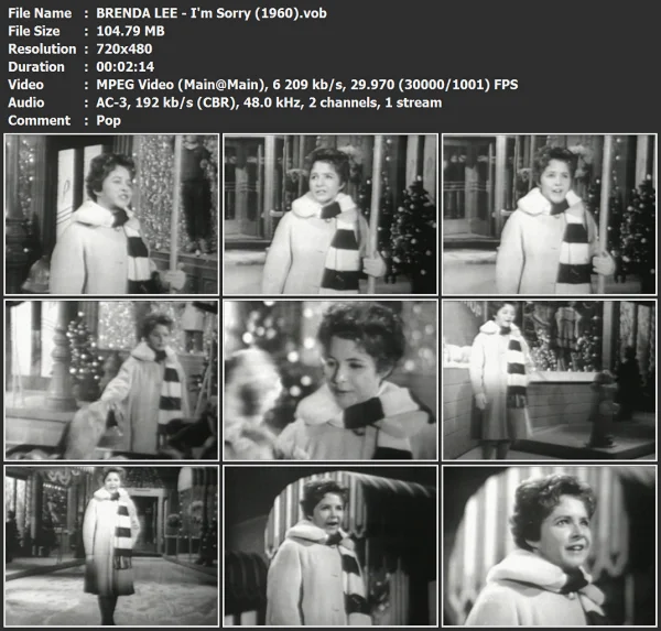 BRENDA LEE - I'm Sorry