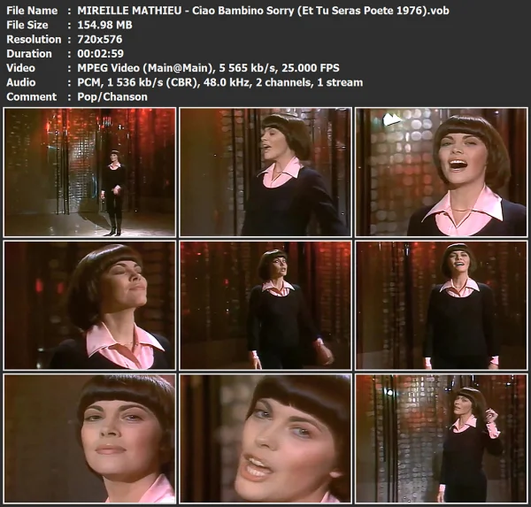 MIREILLE MATHIEU - Ciao Bambino Sorry