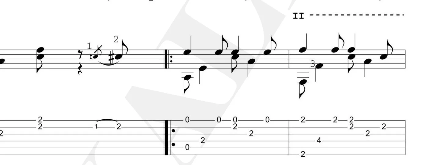 Hallelujah (тема из Шрека). Ноты и табы для гитары