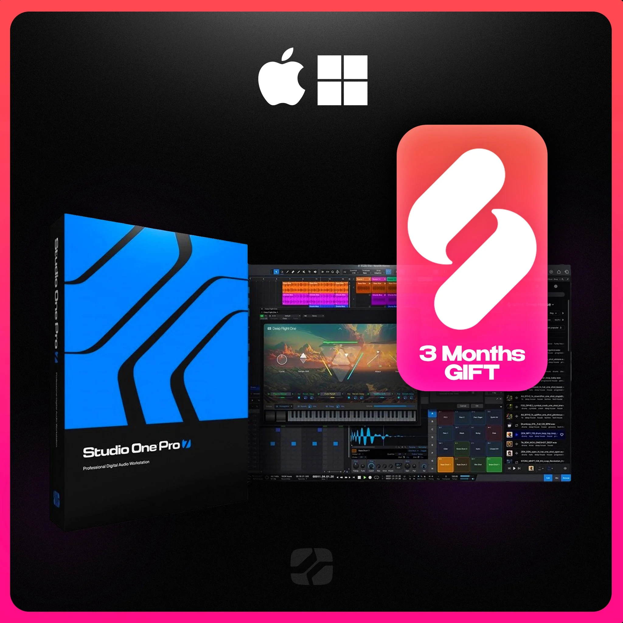 🟣 Splice на 3 МЕСЯЦА + Studio One 7 Pro [НАВСЕГДА]