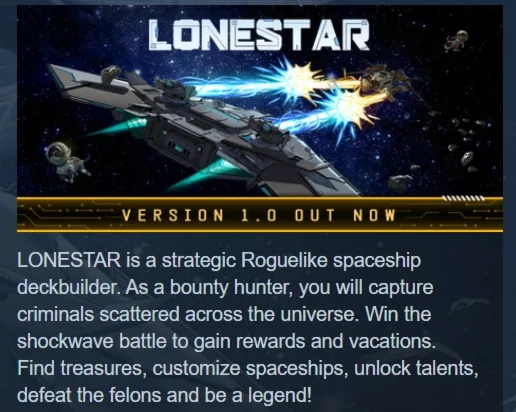 LONESTAR Steam Key GLOBAL