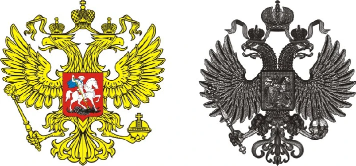 The coat of arms of the Russian Federation in the vector