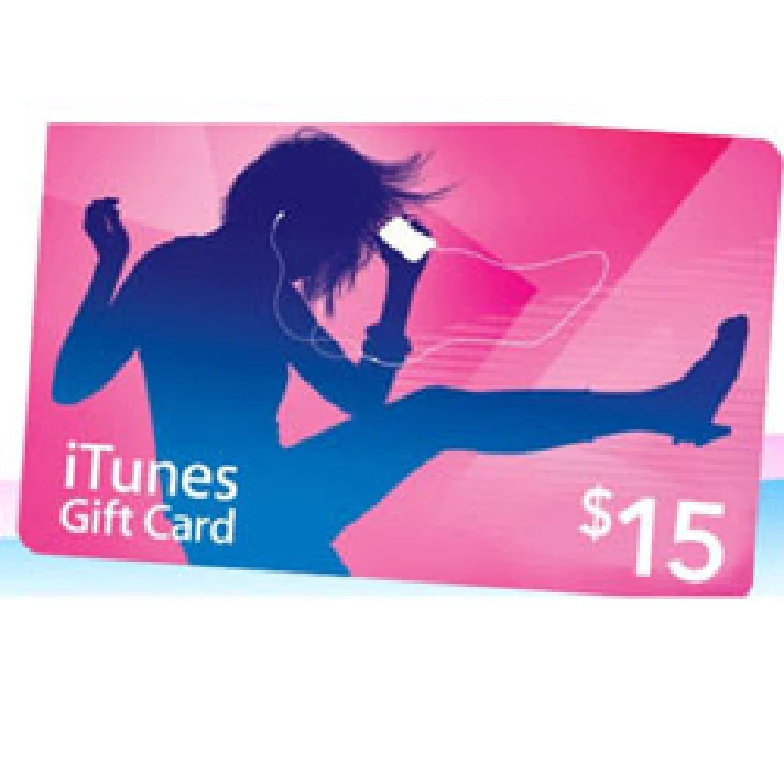 ⭐15$ iTunes USA Gift Card - Apple Store  [Without fee]