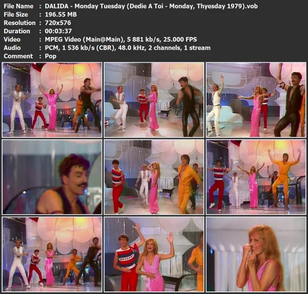 DALIDA - Monday Tuesday