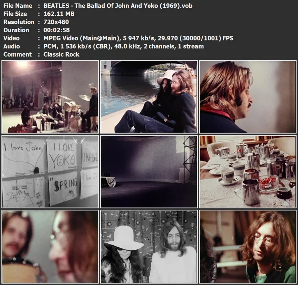 BEATLES - The Ballad Of John And Yoko
