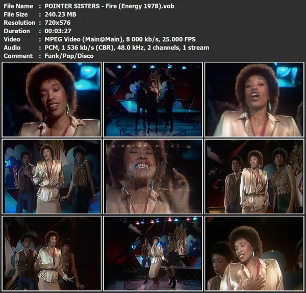 POINTER SISTERS - Fire