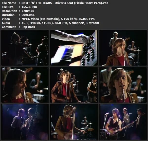 SNIFF 'N' THE TEARS - Driver's Seat