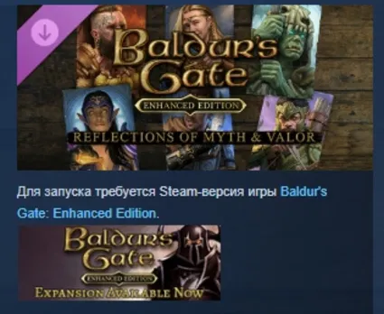 Baldur's Gate: Reflections Of Myth  Valor DLC STEAM РОССИЯ