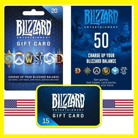 ПОДАРОЧНЫЕ КАРТЫ Battle.net 5-500 USD США
