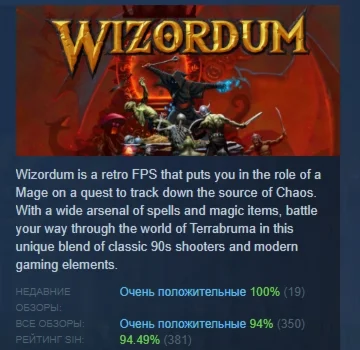 Wizordum  АВТОДОСТАВКА STEAM РОССИЯ