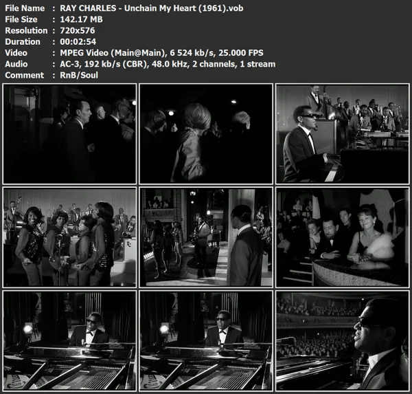RAY CHARLES - Unchain My Heart