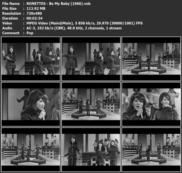 RONETTES - Be My Baby