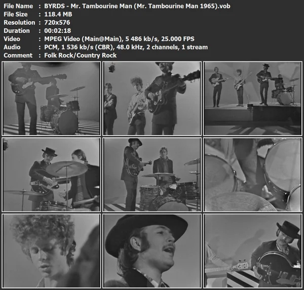 BYRDS - Mr. Tambourine Man