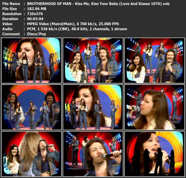 BROTHERHOOD OF MAN - Kiss Me, Kiss Your Baby