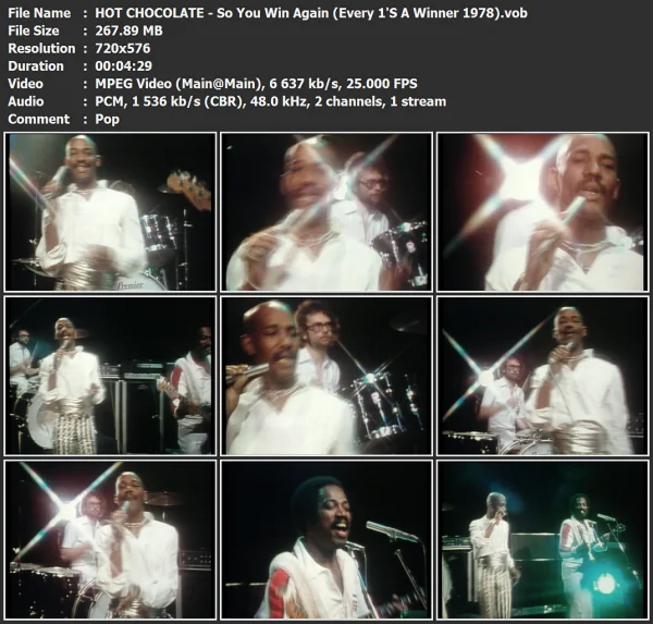 HOT CHOCOLATE - So You Win Again