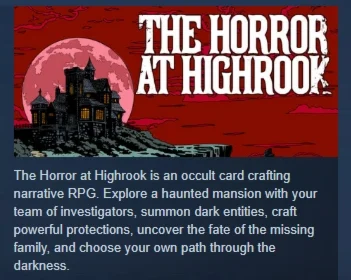The Horror at Highrook  АВТОДОСТАВКА STEAM РОССИЯ