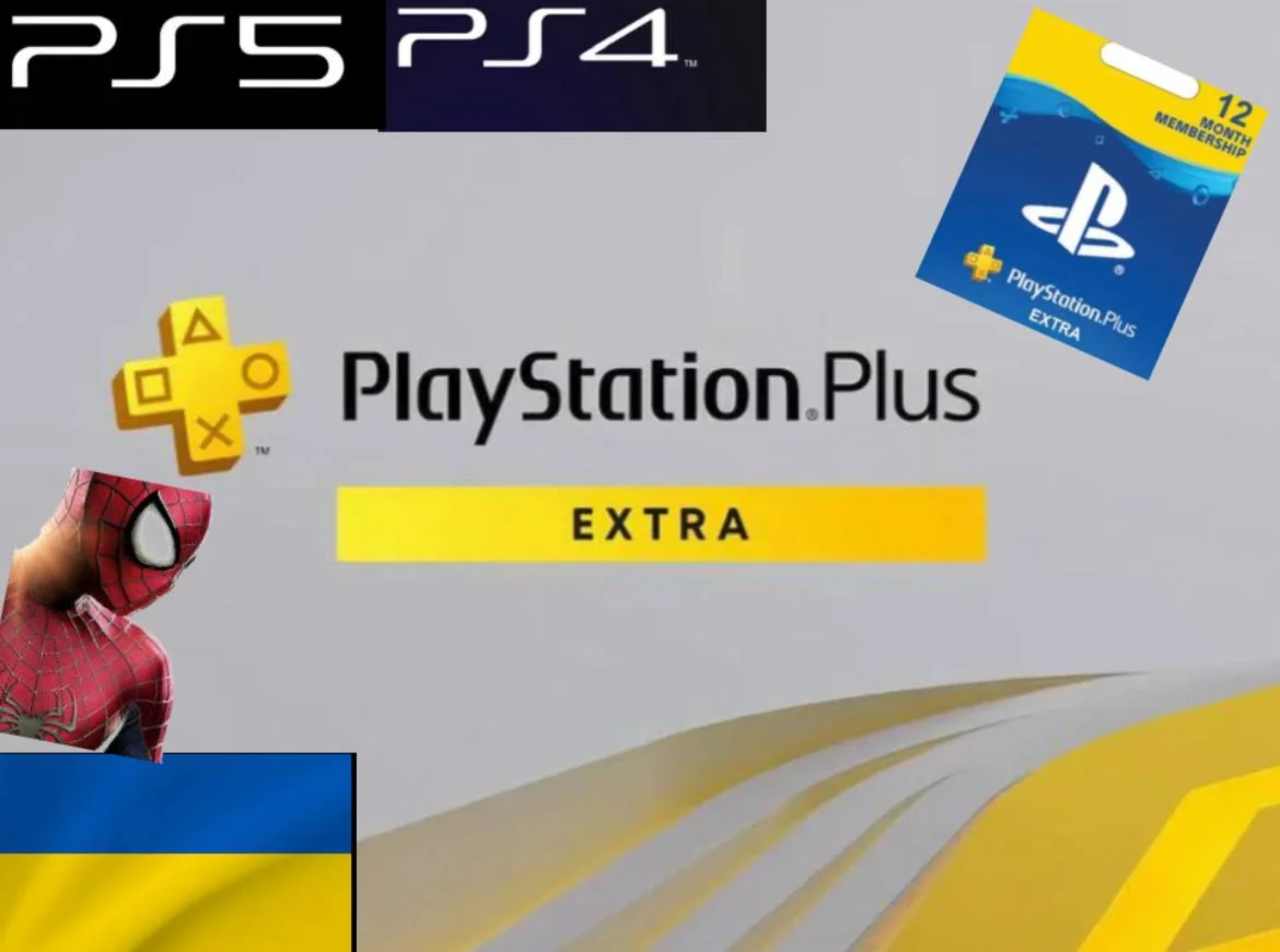 Ps plus extra 1 год П2/П3 активация (UA) Ps5/Ps4