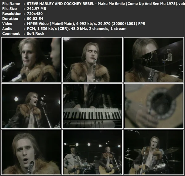 STEVE HARLEY AND COCKNEY REBEL - Make Me Smile