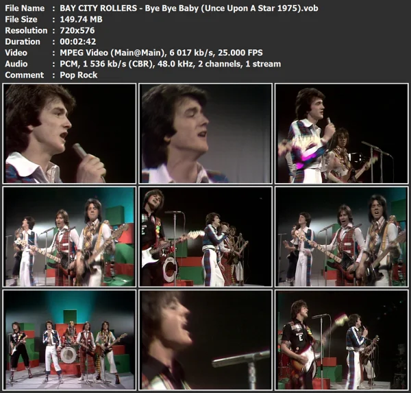 BAY CITY ROLLERS - Bye Bye Baby