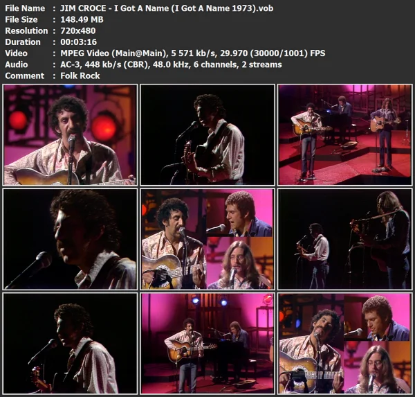 JIM CROCE - I Got A Name