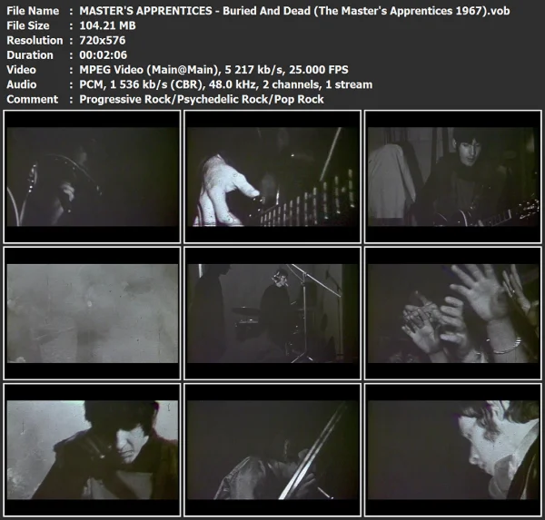 MASTER'S APPRENTICES - Buried And Dead