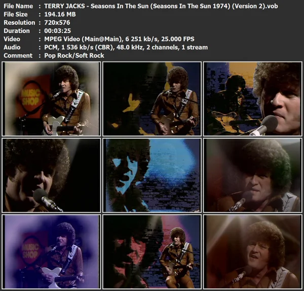TERRY JACKS - Seasons In The Sun (2)