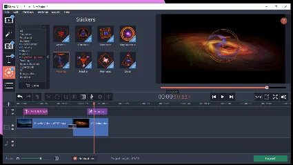 ⭐ Movavi Video Editor Plus 2020 - Mystical Galaxy Pack