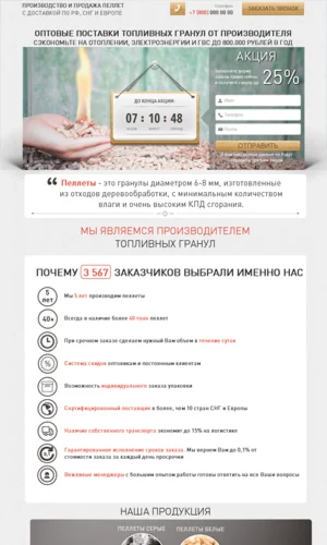 Готовый лендинг-пейдж - Шаблон №11