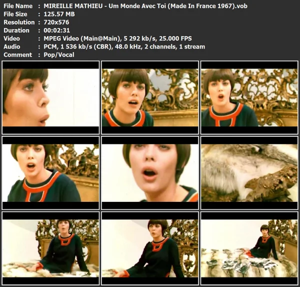 MIREILLE MATHIEU - Um Monde Avec Toi