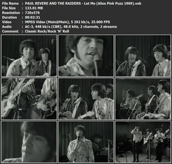 PAUL REVERE AND THE RAIDERS - Let Me