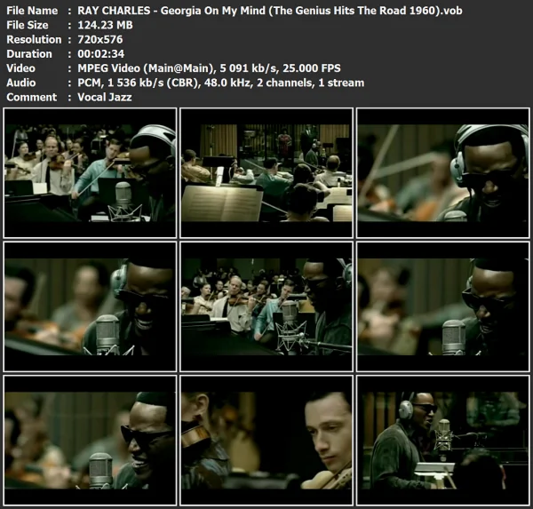 RAY CHARLES - Georgia On My Mind