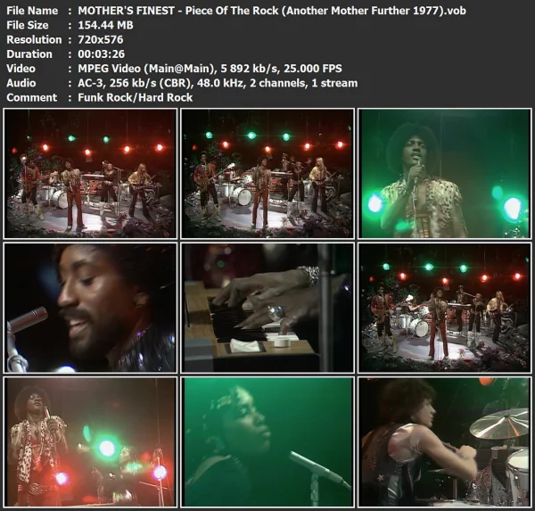 MOTHER'S FINEST - Piece Of The Rock